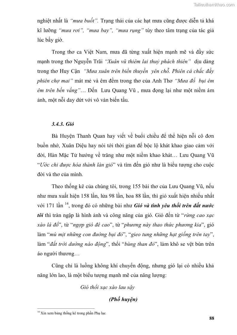 Luận văn thạc sĩ văn học Phong cách thơ Lưu Quang Vũ - 8 Trang 92
