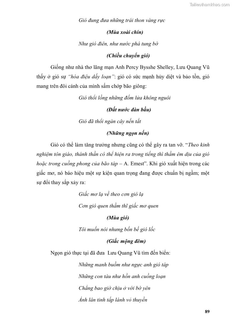 Luận văn thạc sĩ văn học Phong cách thơ Lưu Quang Vũ - 8 Trang 93