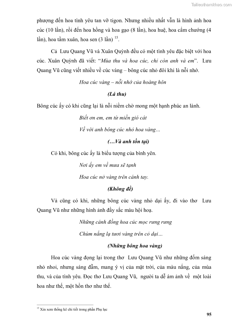 Luận văn thạc sĩ văn học Phong cách thơ Lưu Quang Vũ - 9 Trang 99