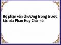 Giá Trị Văn Học Trong Sự Nghiệp Sáng Tác Của Phan Huy Chú.