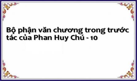 Giá Trị Văn Học Trong Sự Nghiệp Sáng Tác Của Phan Huy Chú.