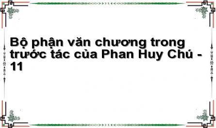 Bộ phận văn chương trong trước tác của Phan Huy Chú - 11
