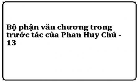 Bộ phận văn chương trong trước tác của Phan Huy Chú - 13