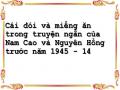 Cái đói và miếng ăn trong truyện ngắn của Nam Cao và Nguyên Hồng trước năm 1945 - 14