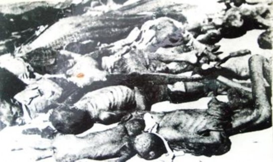 Những xác người chết đói đầy đường chưa được mang đi chôn cất Đói 2