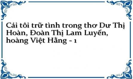 Cái tôi trữ tình trong thơ Dư Thị Hoàn, Đoàn Thị Lam Luyến, hoàng Việt Hằng - 1