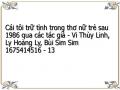Cái tôi trữ tình trong thơ nữ trẻ sau 1986 qua các tác giả - Vi Thùy Linh, Ly Hoàng Ly, Bùi Sim Sim 1675414516 - 13