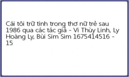 Cái tôi trữ tình trong thơ nữ trẻ sau 1986 qua các tác giả - Vi Thùy Linh, Ly Hoàng Ly, Bùi Sim Sim 1675414516 - 15