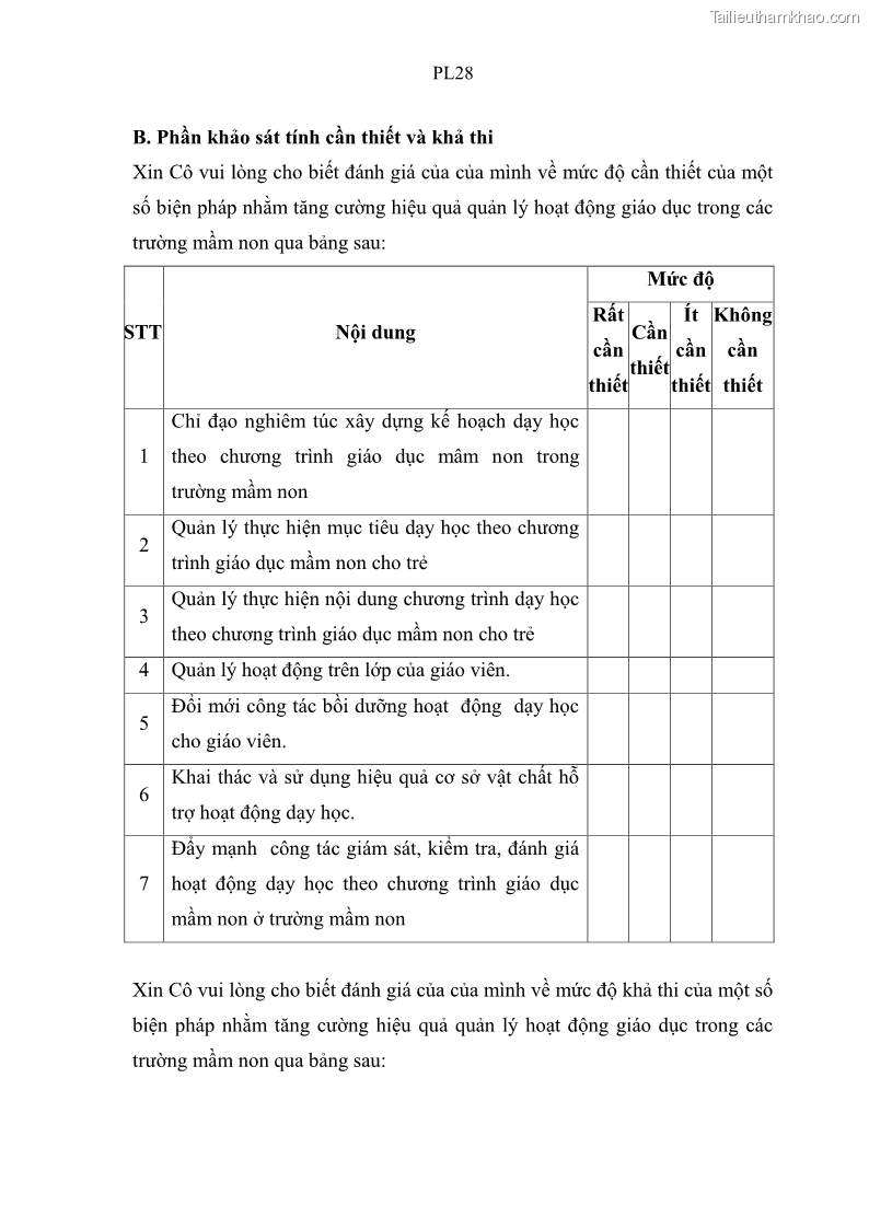 Luận văn thạc sĩ khoa học giáo dục Quản lý hoạt động giáo dục trong trường mầm non tại thành phố Sóc Trăng - 11 Trang 122