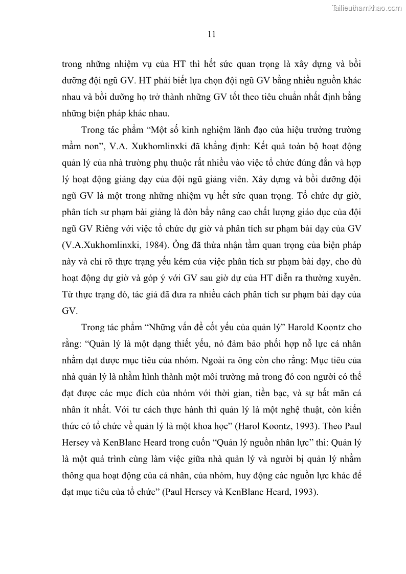 Luận văn thạc sĩ khoa học giáo dục Quản lý hoạt động giáo dục trong trường mầm non tại thành phố Sóc Trăng - 2 Trang 22