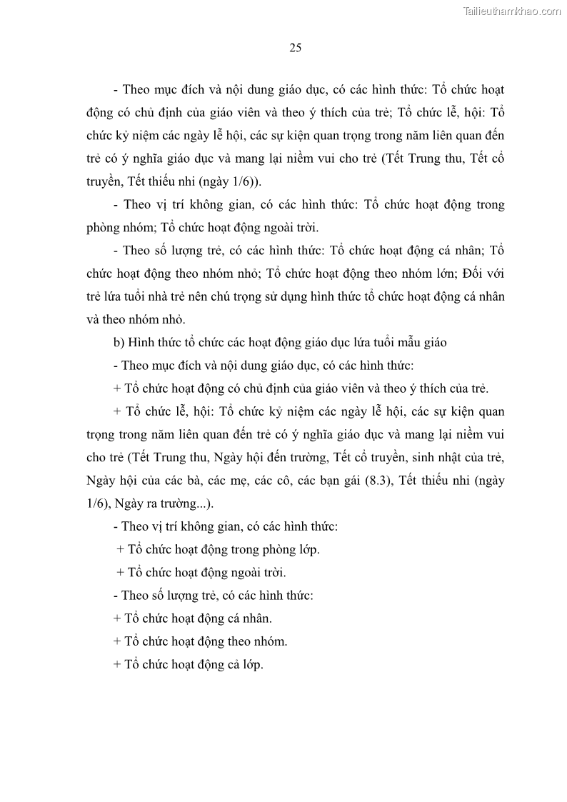 Luận văn thạc sĩ khoa học giáo dục Quản lý hoạt động giáo dục trong trường mầm non tại thành phố Sóc Trăng - 3 Trang 36