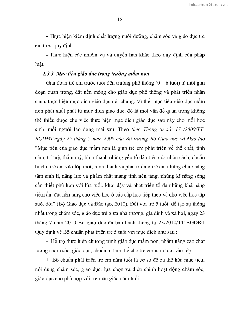 Luận văn thạc sĩ khoa học giáo dục Quản lý hoạt động giáo dục trong trường mầm non tại thành phố Sóc Trăng - 3 Trang 29
