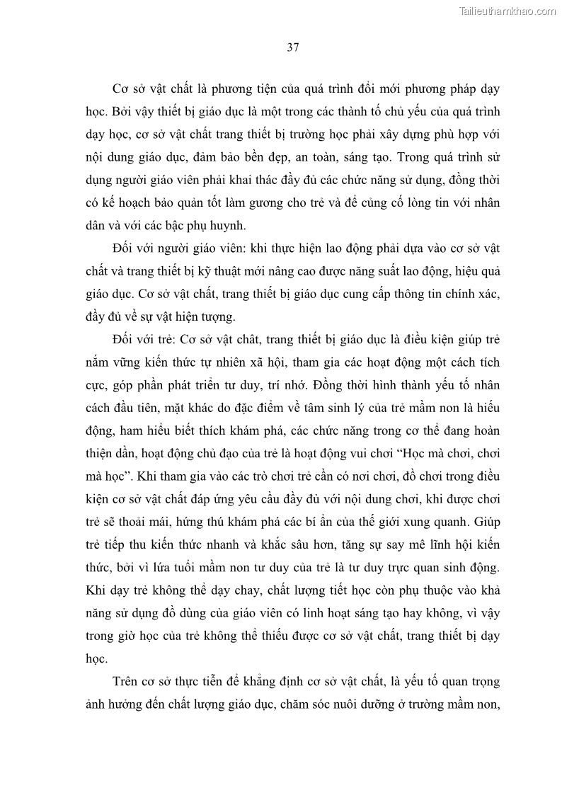 Luận văn thạc sĩ khoa học giáo dục Quản lý hoạt động giáo dục trong trường mầm non tại thành phố Sóc Trăng - 4 Trang 48