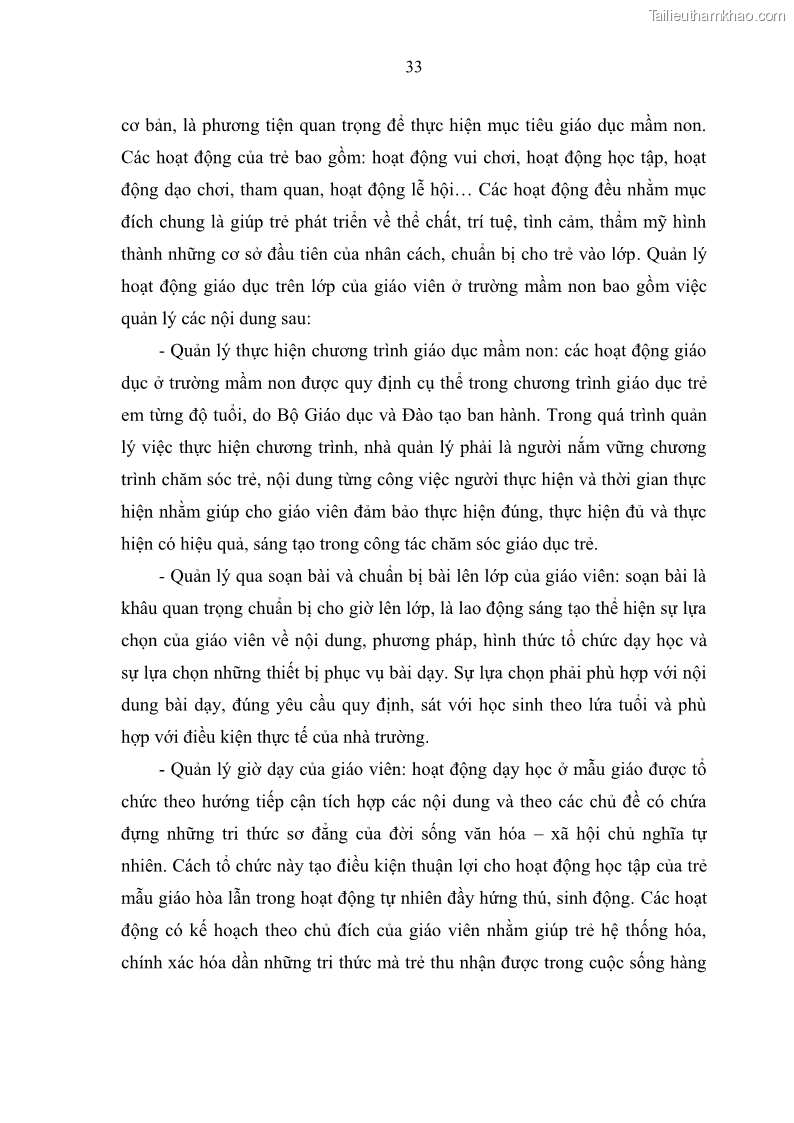 Luận văn thạc sĩ khoa học giáo dục Quản lý hoạt động giáo dục trong trường mầm non tại thành phố Sóc Trăng - 4 Trang 44