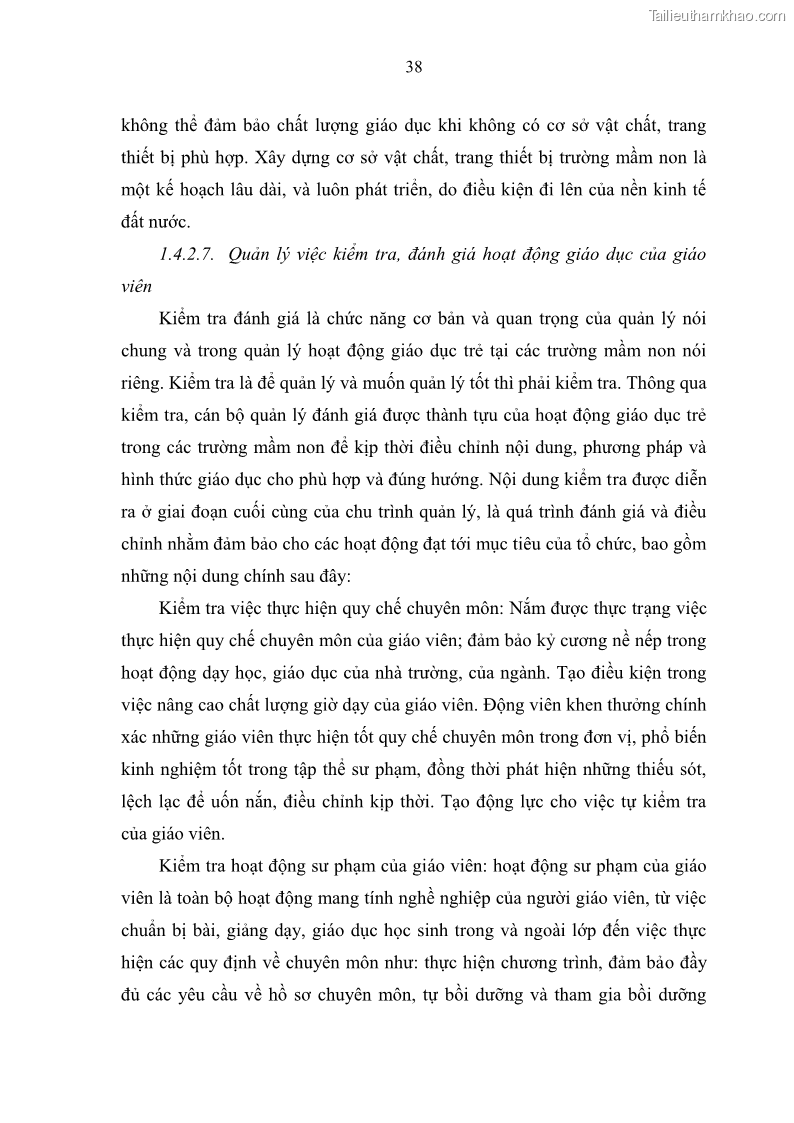 Luận văn thạc sĩ khoa học giáo dục Quản lý hoạt động giáo dục trong trường mầm non tại thành phố Sóc Trăng - 5 Trang 49