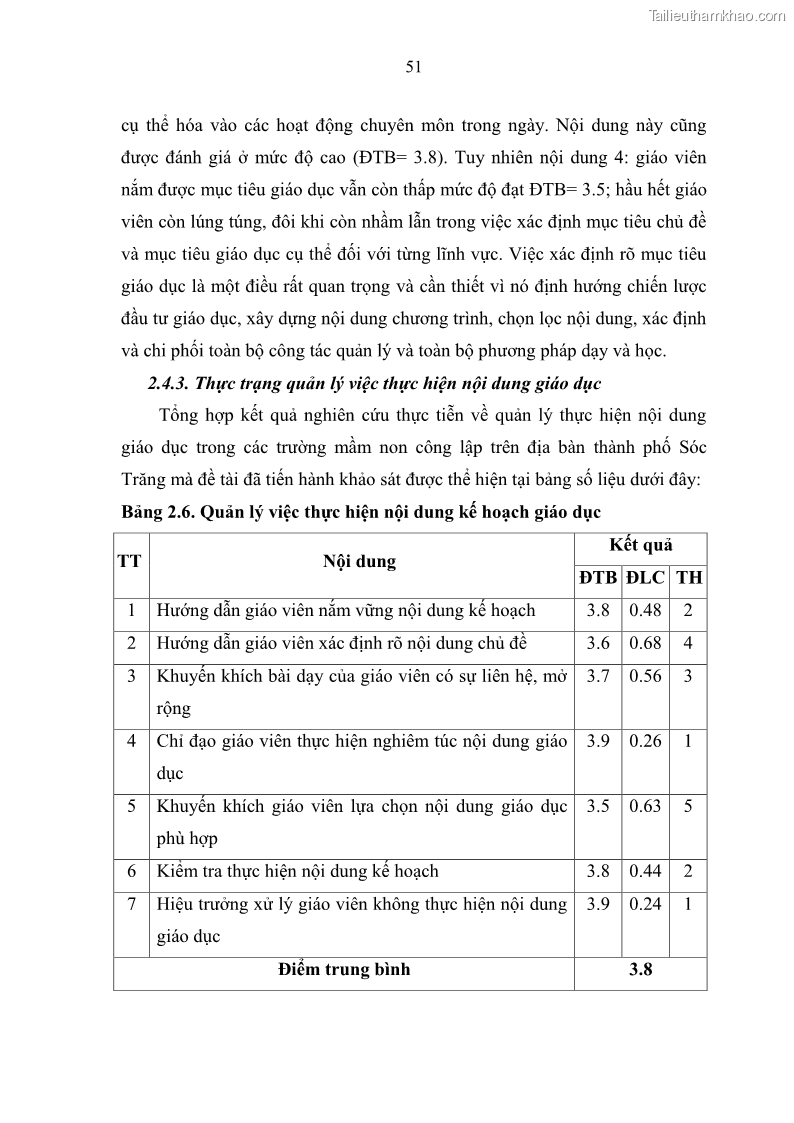 Luận văn thạc sĩ khoa học giáo dục Quản lý hoạt động giáo dục trong trường mầm non tại thành phố Sóc Trăng - 6 Trang 62