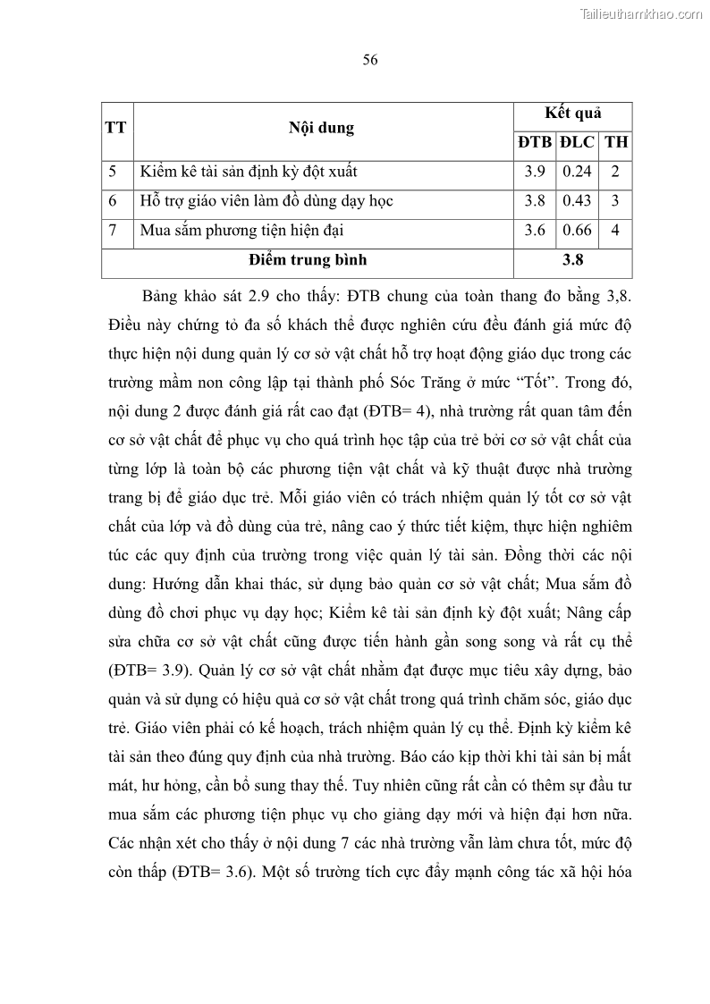 Luận văn thạc sĩ khoa học giáo dục Quản lý hoạt động giáo dục trong trường mầm non tại thành phố Sóc Trăng - 6 Trang 67