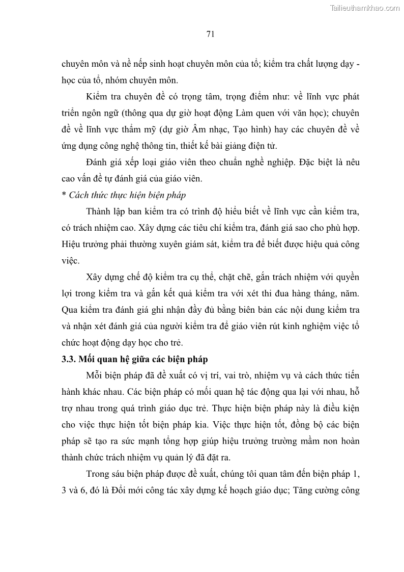 Luận văn thạc sĩ khoa học giáo dục Quản lý hoạt động giáo dục trong trường mầm non tại thành phố Sóc Trăng - 7 Trang 82
