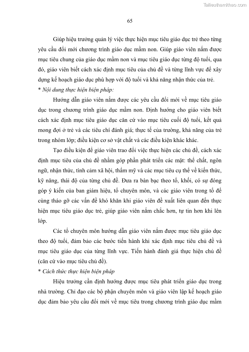 Luận văn thạc sĩ khoa học giáo dục Quản lý hoạt động giáo dục trong trường mầm non tại thành phố Sóc Trăng - 7 Trang 76