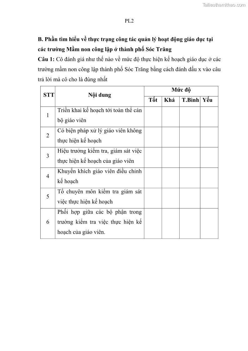 Luận văn thạc sĩ khoa học giáo dục Quản lý hoạt động giáo dục trong trường mầm non tại thành phố Sóc Trăng - 8 Trang 96