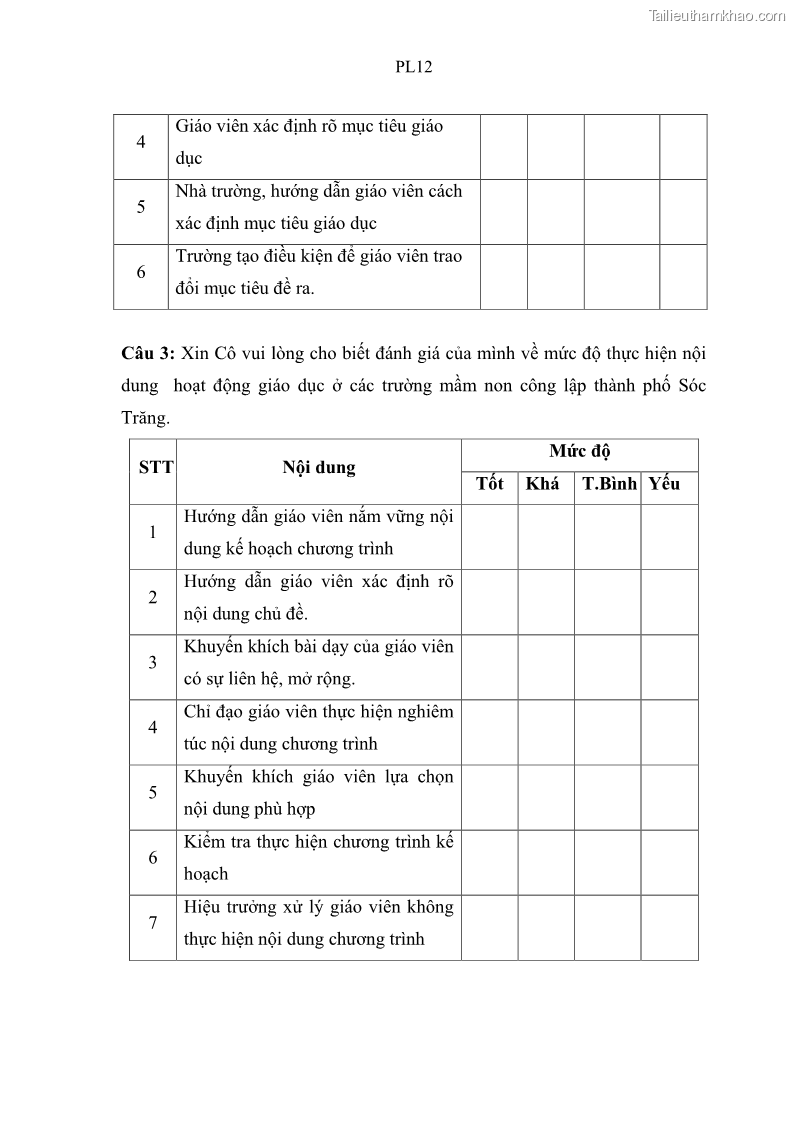 Luận văn thạc sĩ khoa học giáo dục Quản lý hoạt động giáo dục trong trường mầm non tại thành phố Sóc Trăng - 9 Trang 106