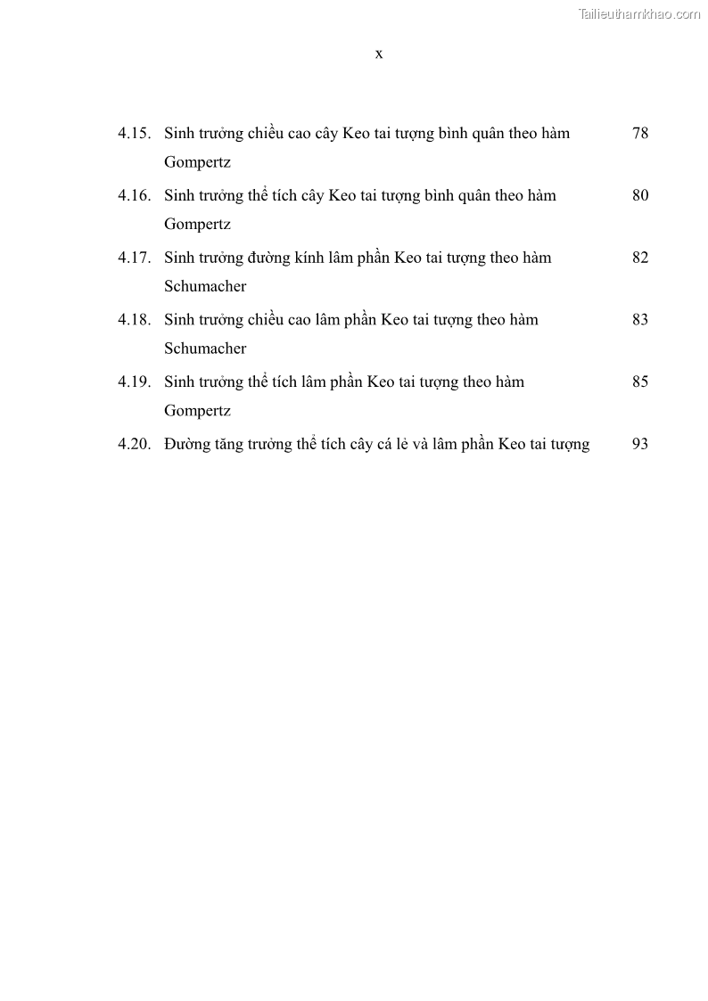 Luận văn thạc sĩ khoa học lâm nghiệp Xây dựng các mô hình cấu trúc, sinh trưởng và hình dạng thân cây làm cơ sở đề xuất các phương pháp xác định trữ lượng, sản lượng cho lâm phần keo tai tượng Acacia mangium tại khu vực Hàm Yên – Tuyên Quang - 1 Trang 12