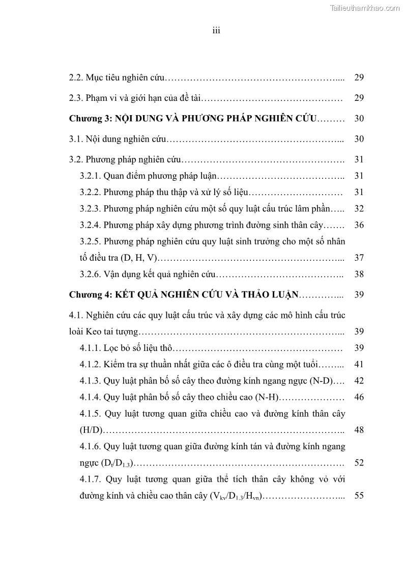 Luận văn thạc sĩ khoa học lâm nghiệp Xây dựng các mô hình cấu trúc, sinh trưởng và hình dạng thân cây làm cơ sở đề xuất các phương pháp xác định trữ lượng, sản lượng cho lâm phần keo tai tượng Acacia mangium tại khu vực Hàm Yên – Tuyên Quang - 1 Trang 5