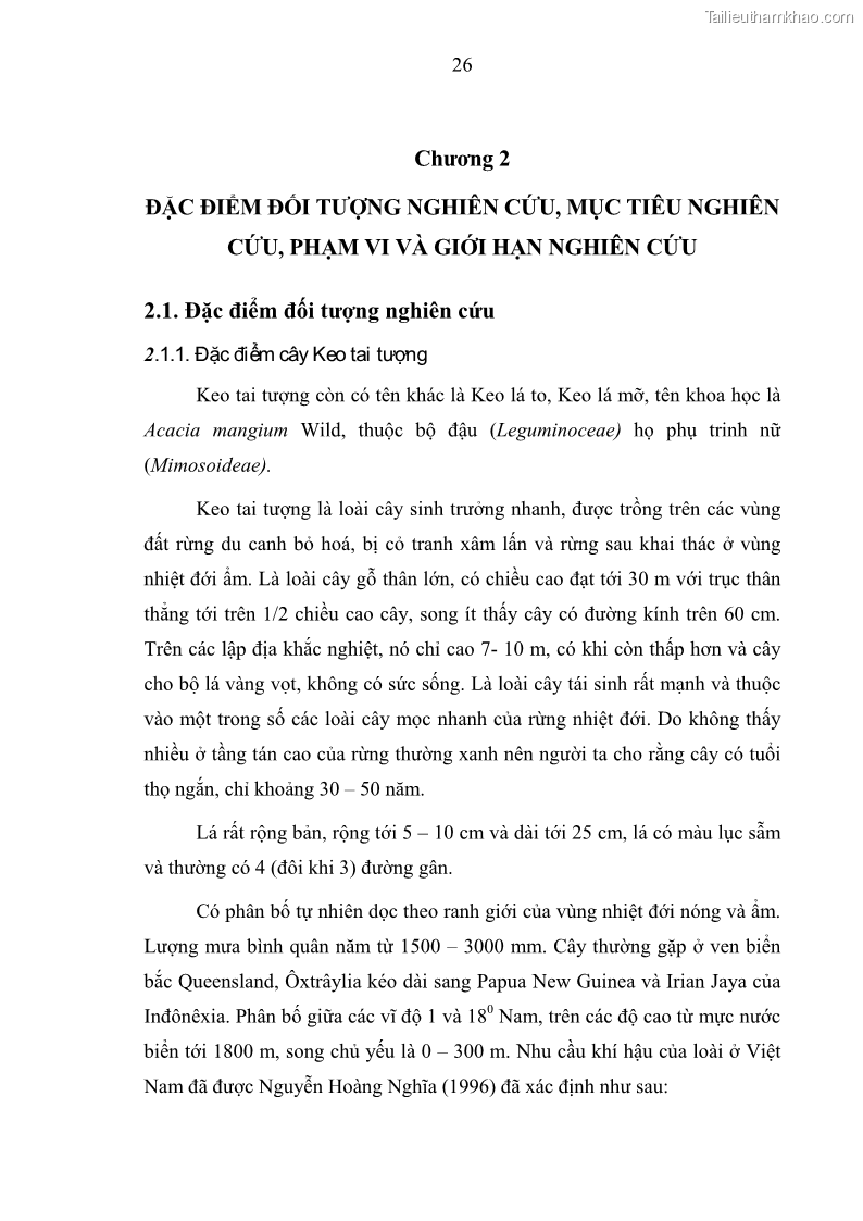 Luận văn thạc sĩ khoa học lâm nghiệp Xây dựng các mô hình cấu trúc, sinh trưởng và hình dạng thân cây làm cơ sở đề xuất các phương pháp xác định trữ lượng, sản lượng cho lâm phần keo tai tượng Acacia mangium tại khu vực Hàm Yên – Tuyên Quang - 4 Trang 38