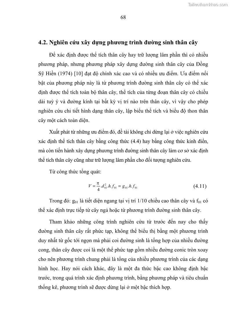 Luận văn thạc sĩ khoa học lâm nghiệp Xây dựng các mô hình cấu trúc, sinh trưởng và hình dạng thân cây làm cơ sở đề xuất các phương pháp xác định trữ lượng, sản lượng cho lâm phần keo tai tượng Acacia mangium tại khu vực Hàm Yên – Tuyên Quang - 7 Trang 80
