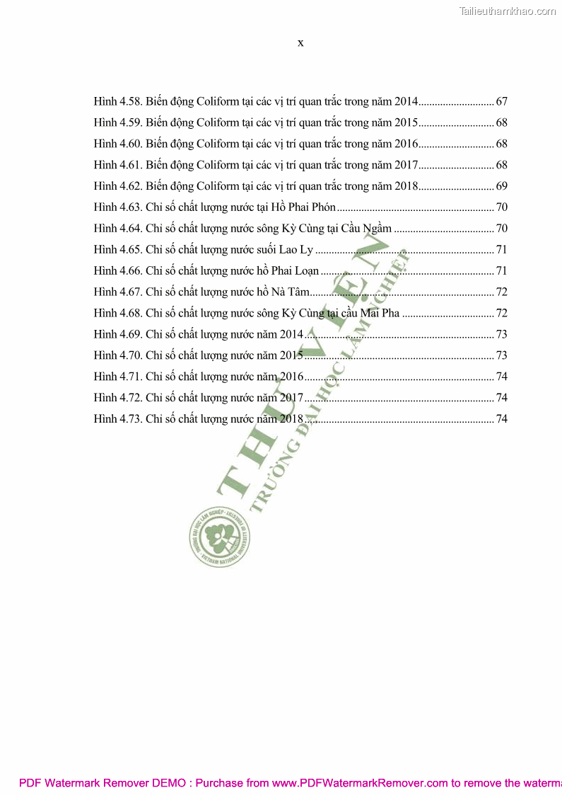 Luận văn thạc sĩ khoa học môi trường Đánh giá biến động chất lượng môi trường nước mặt của thành phố Lạng Sơn, tỉnh Lạng Sơn, giai đoạn 2014 - 2018 - 1 Trang 11