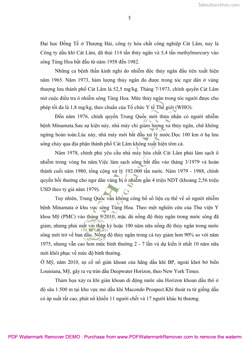 Luận văn thạc sĩ khoa học môi trường Đánh giá biến động chất lượng môi trường nước mặt của thành phố Lạng Sơn, tỉnh Lạng Sơn, giai đoạn 2014 - 2018 - 2 Trang 16