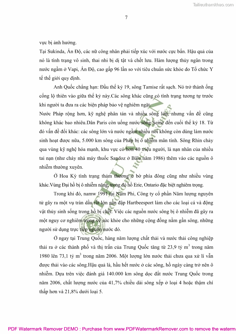 Luận văn thạc sĩ khoa học môi trường Đánh giá biến động chất lượng môi trường nước mặt của thành phố Lạng Sơn, tỉnh Lạng Sơn, giai đoạn 2014 - 2018 - 2 Trang 18