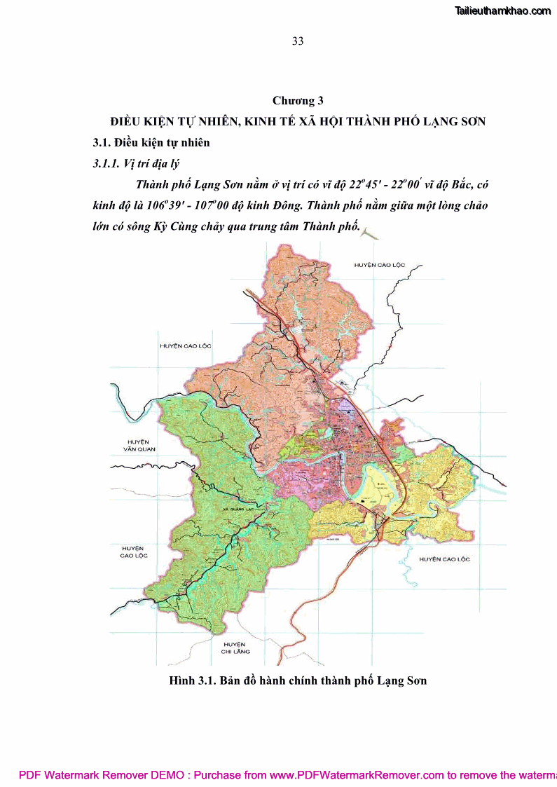 Luận văn thạc sĩ khoa học môi trường Đánh giá biến động chất lượng môi trường nước mặt của thành phố Lạng Sơn, tỉnh Lạng Sơn, giai đoạn 2014 - 2018 - 4 Trang 44