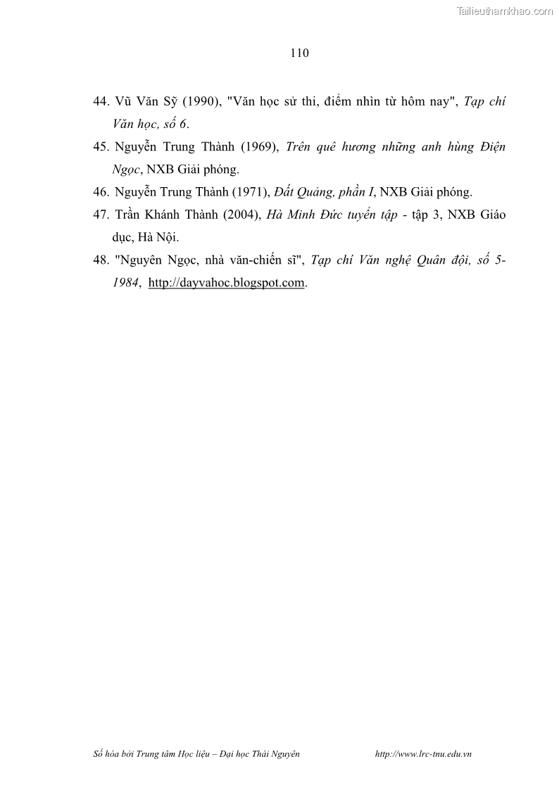 Luận văn thạc sĩ khoa học ngữ văn Hành trình sáng tác của Nguyên Ngọc từ Đất nước đứng lên đến Đất Quảng - 10 Trang 115