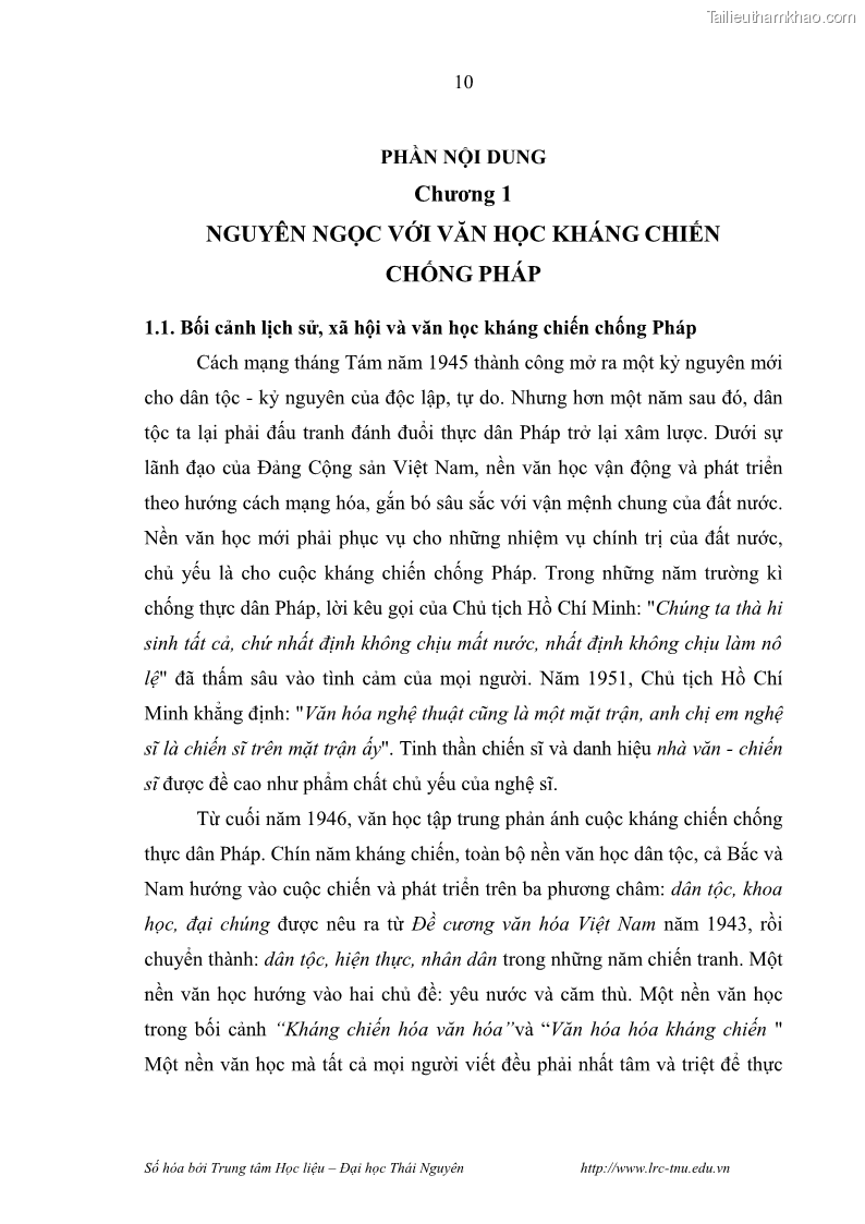 Luận văn thạc sĩ khoa học ngữ văn Hành trình sáng tác của Nguyên Ngọc từ Đất nước đứng lên đến Đất Quảng - 2 Trang 15