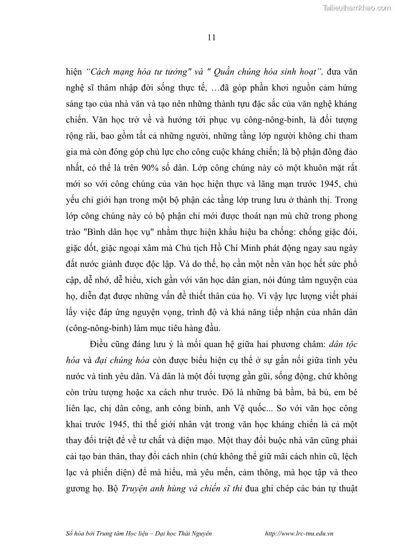 Luận văn thạc sĩ khoa học ngữ văn Hành trình sáng tác của Nguyên Ngọc từ Đất nước đứng lên đến Đất Quảng - 2 Trang 16
