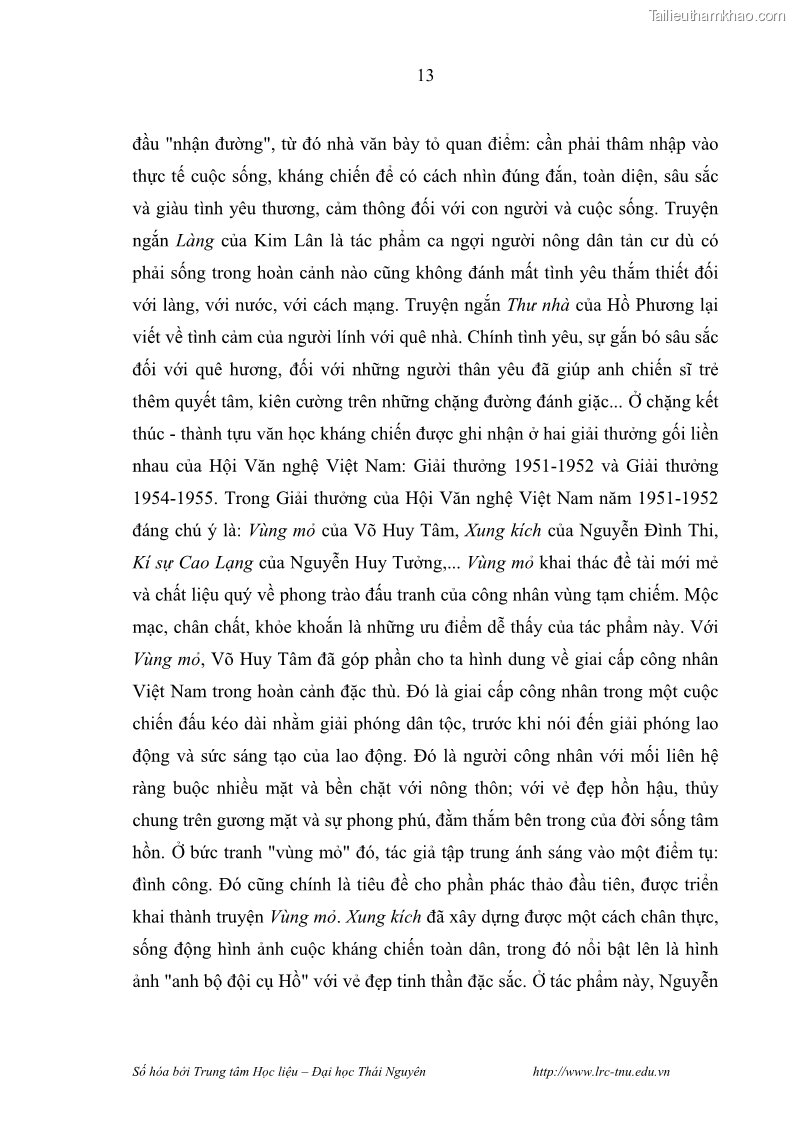 Luận văn thạc sĩ khoa học ngữ văn Hành trình sáng tác của Nguyên Ngọc từ Đất nước đứng lên đến Đất Quảng - 2 Trang 18