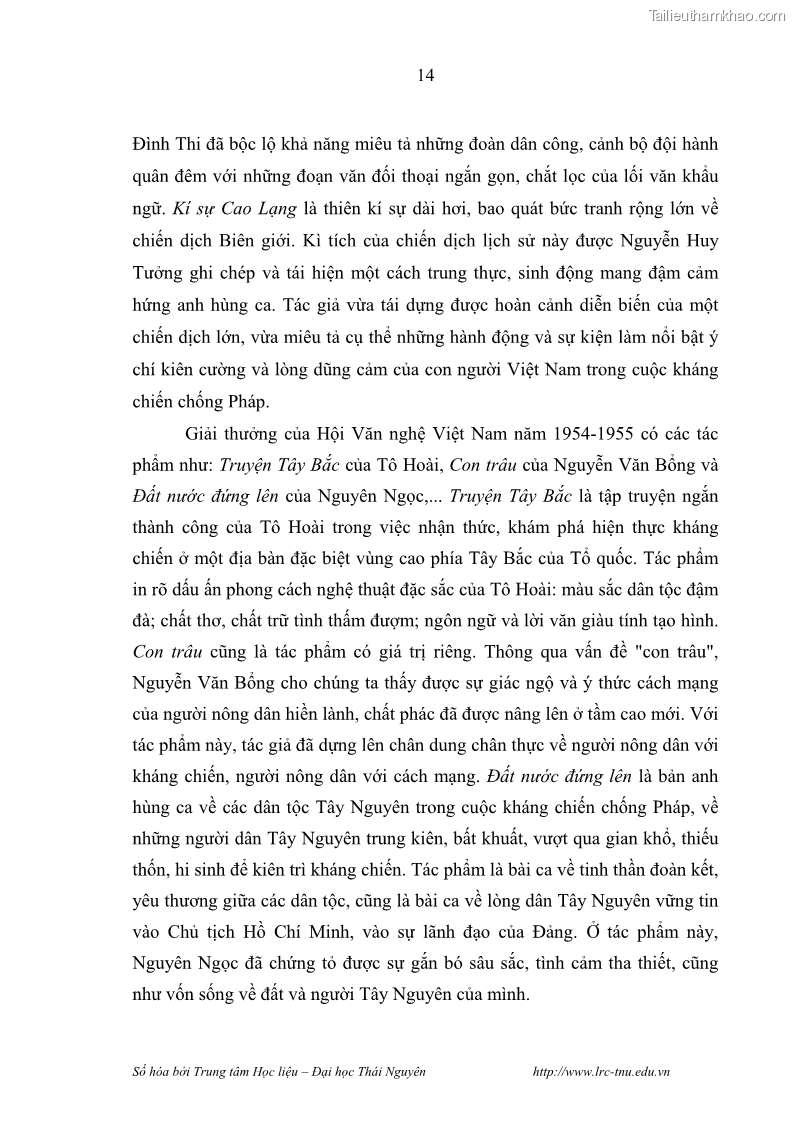 Luận văn thạc sĩ khoa học ngữ văn Hành trình sáng tác của Nguyên Ngọc từ Đất nước đứng lên đến Đất Quảng - 2 Trang 19