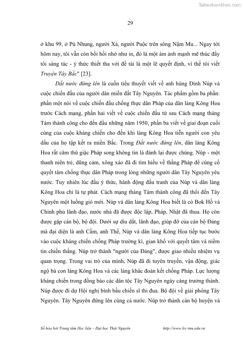 Luận văn thạc sĩ khoa học ngữ văn Hành trình sáng tác của Nguyên Ngọc từ Đất nước đứng lên đến Đất Quảng - 3 Trang 34