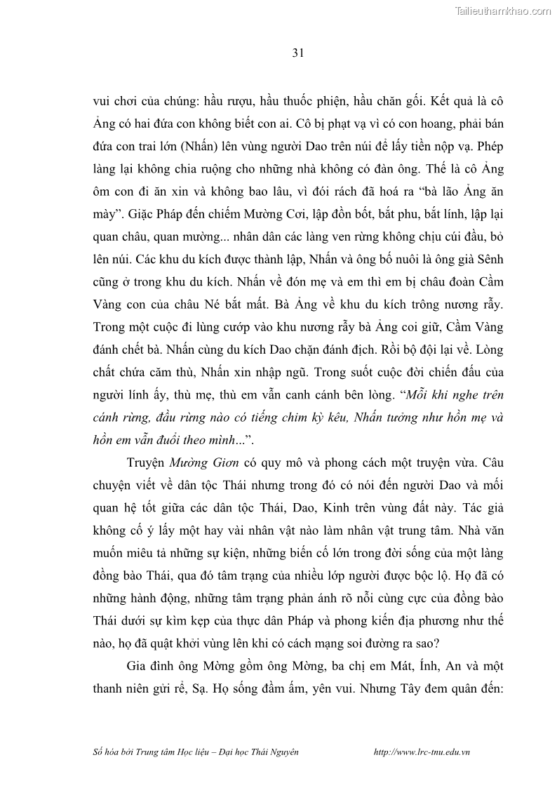 Luận văn thạc sĩ khoa học ngữ văn Hành trình sáng tác của Nguyên Ngọc từ Đất nước đứng lên đến Đất Quảng - 3 Trang 36