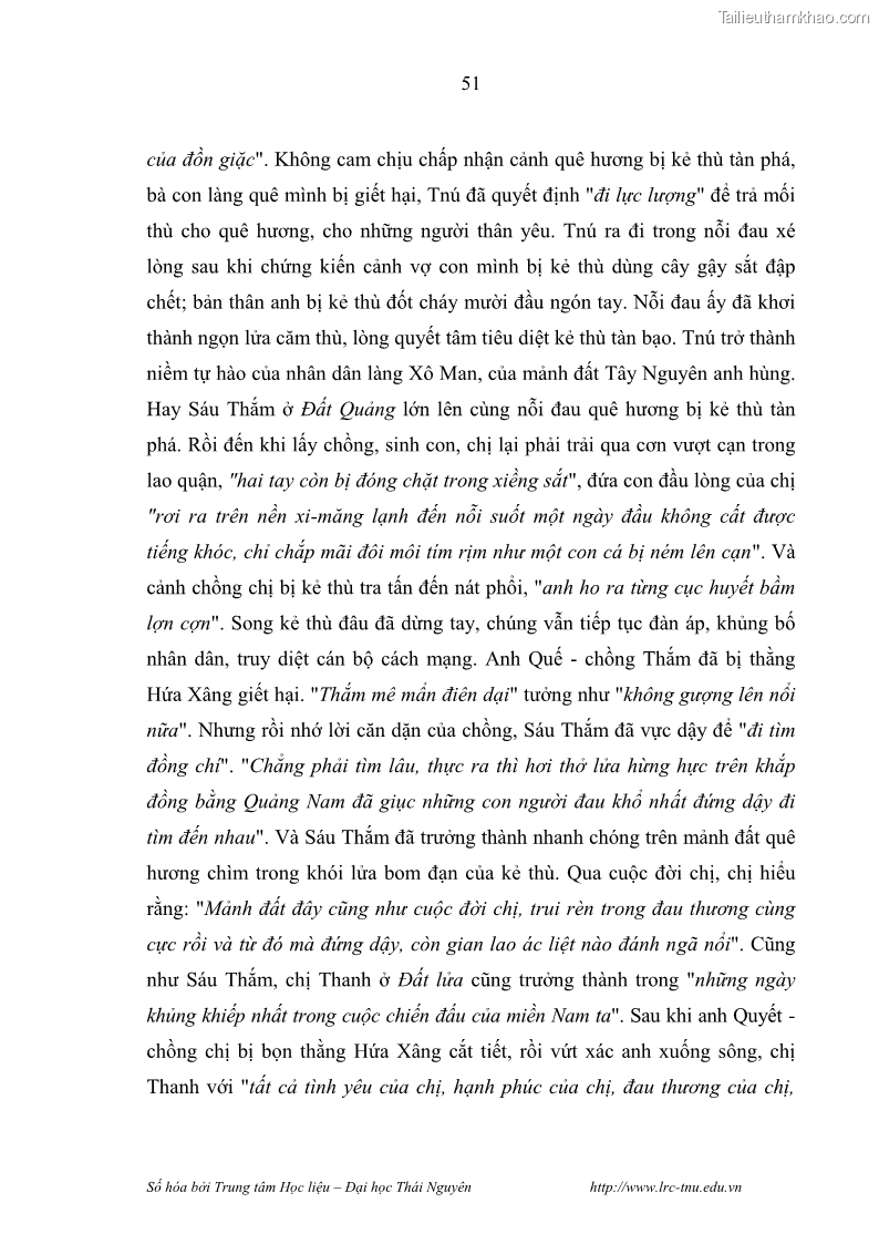Luận văn thạc sĩ khoa học ngữ văn Hành trình sáng tác của Nguyên Ngọc từ Đất nước đứng lên đến Đất Quảng - 5 Trang 56