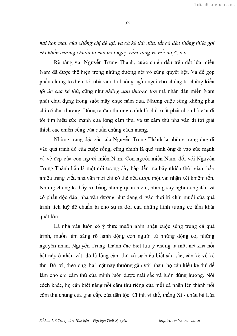 Luận văn thạc sĩ khoa học ngữ văn Hành trình sáng tác của Nguyên Ngọc từ Đất nước đứng lên đến Đất Quảng - 5 Trang 57