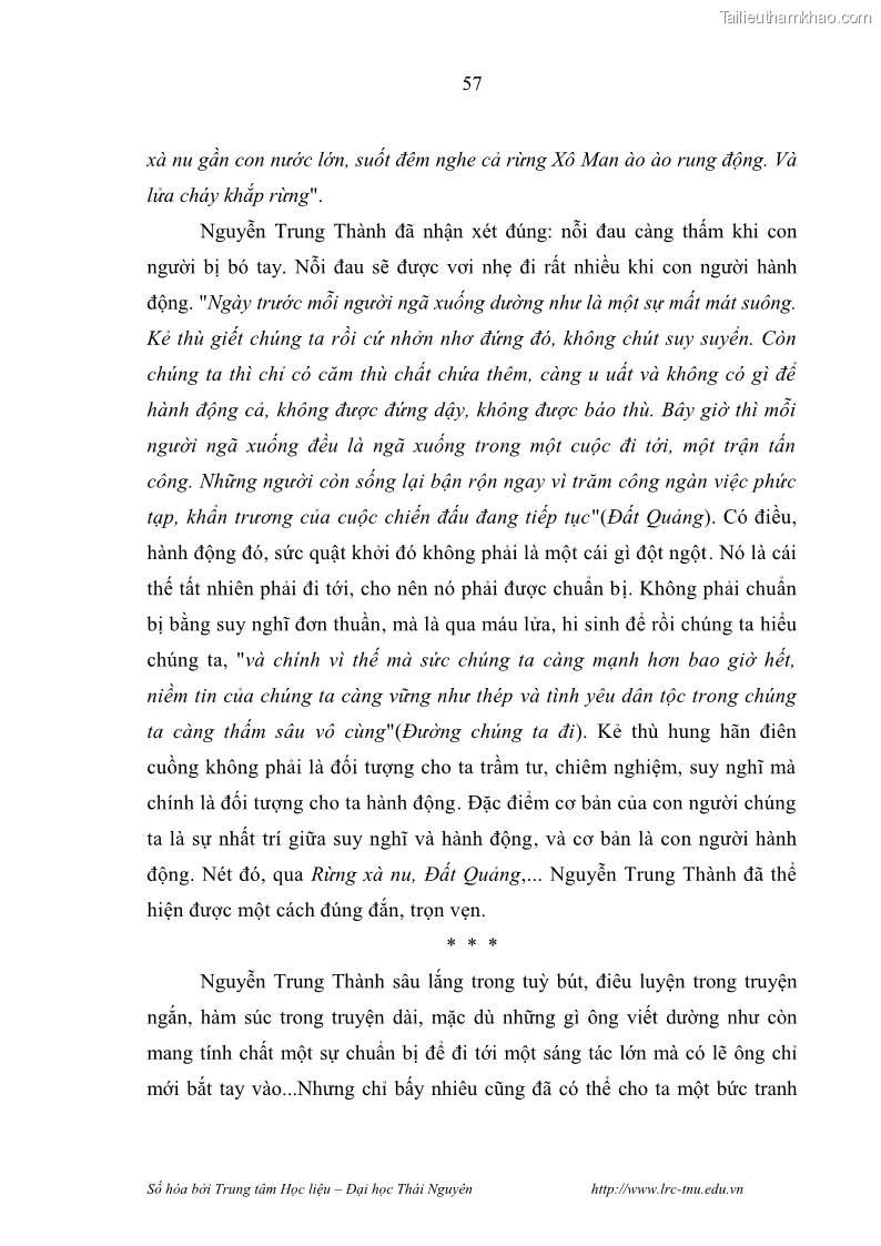 Luận văn thạc sĩ khoa học ngữ văn Hành trình sáng tác của Nguyên Ngọc từ Đất nước đứng lên đến Đất Quảng - 6 Trang 62