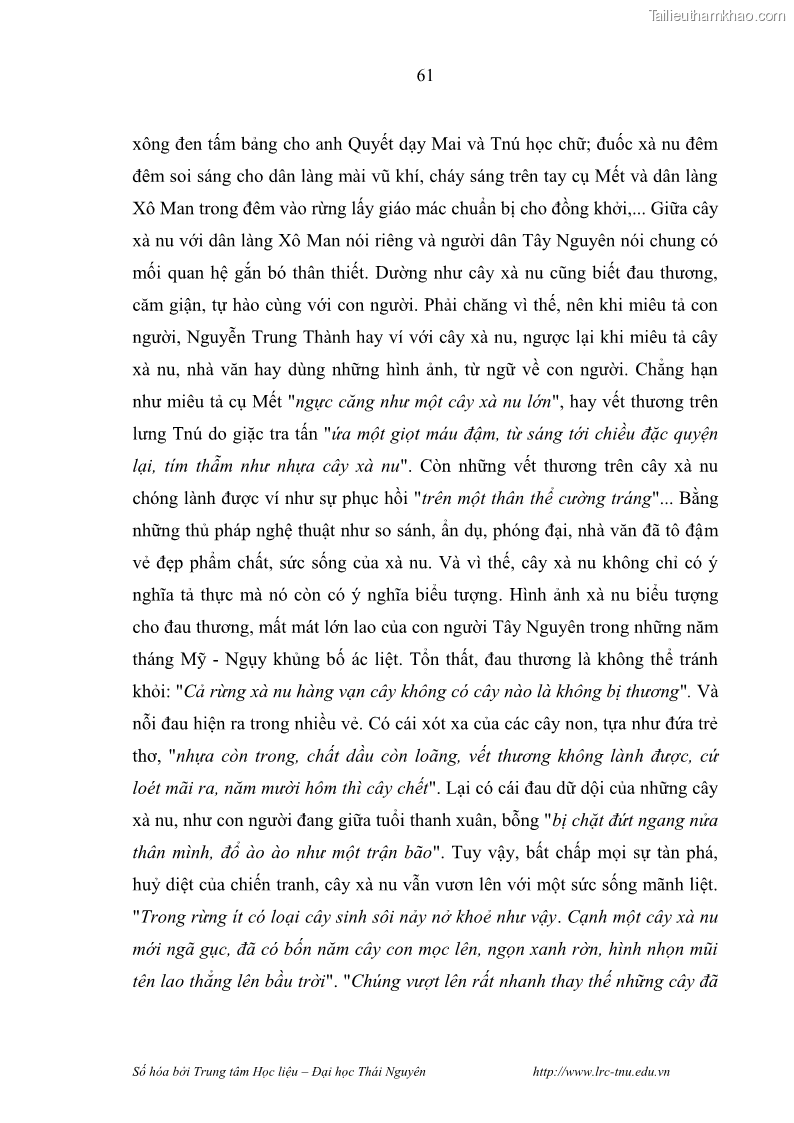 Luận văn thạc sĩ khoa học ngữ văn Hành trình sáng tác của Nguyên Ngọc từ Đất nước đứng lên đến Đất Quảng - 6 Trang 66