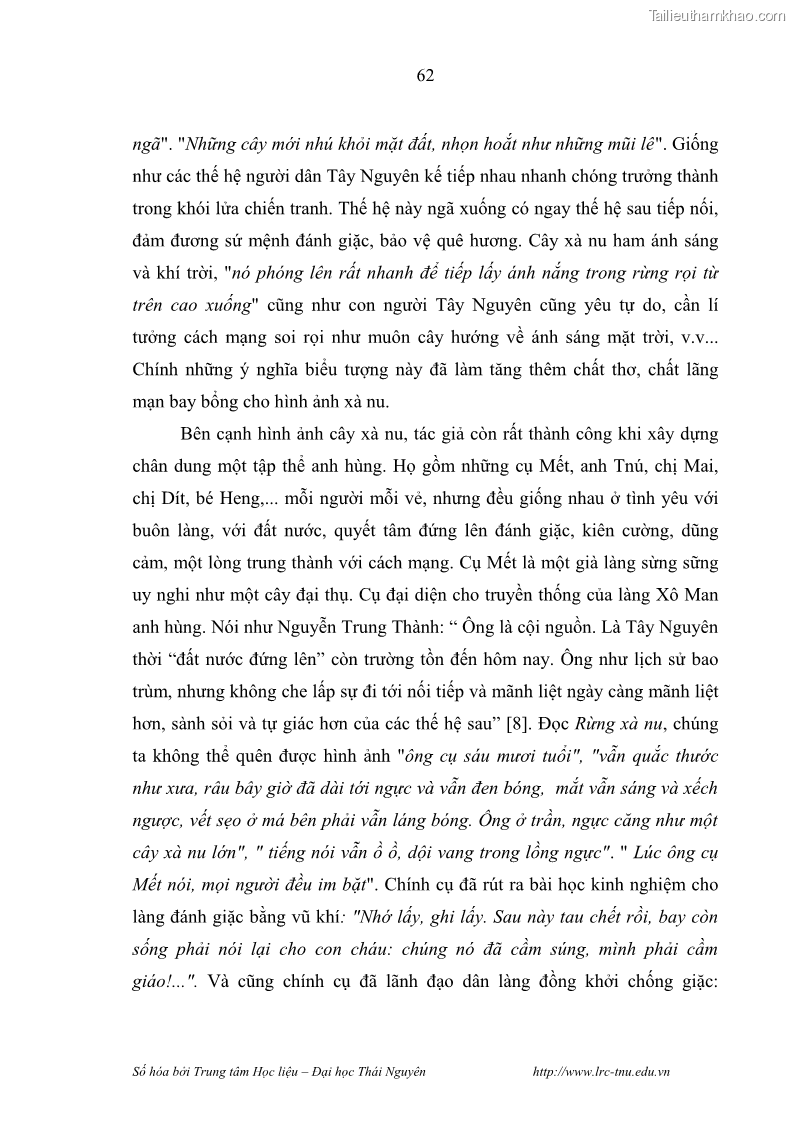 Luận văn thạc sĩ khoa học ngữ văn Hành trình sáng tác của Nguyên Ngọc từ Đất nước đứng lên đến Đất Quảng - 6 Trang 67