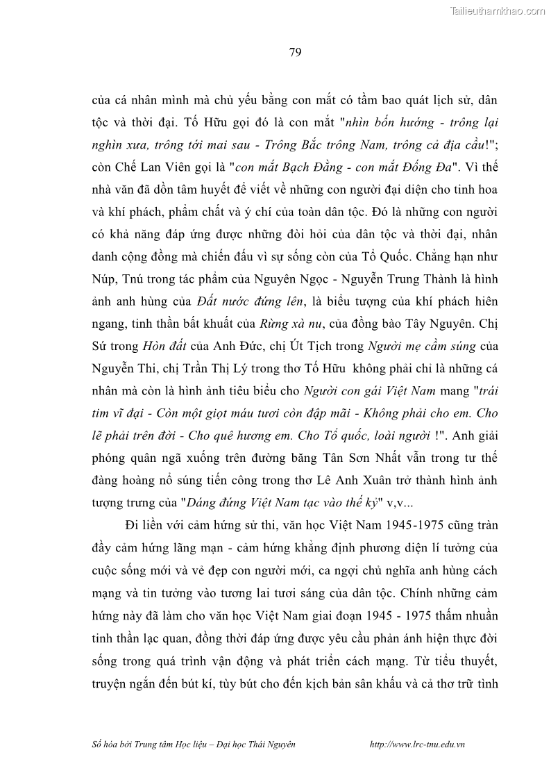 Luận văn thạc sĩ khoa học ngữ văn Hành trình sáng tác của Nguyên Ngọc từ Đất nước đứng lên đến Đất Quảng - 7 Trang 84