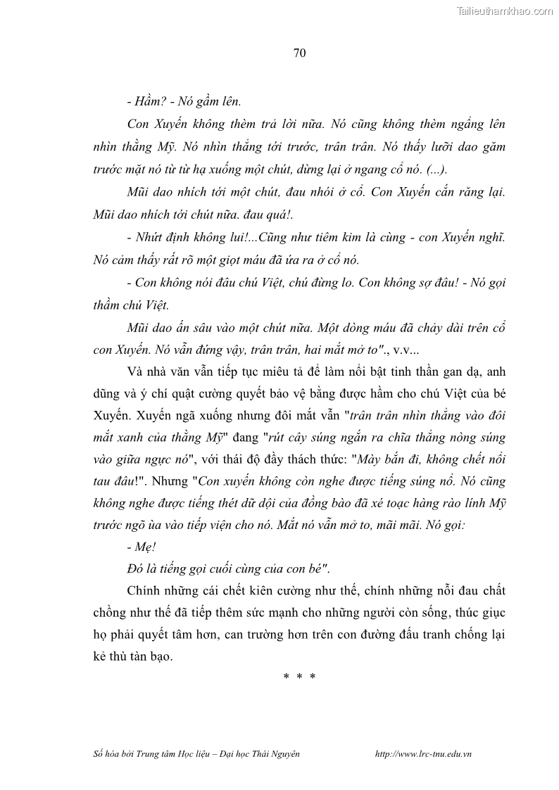 Luận văn thạc sĩ khoa học ngữ văn Hành trình sáng tác của Nguyên Ngọc từ Đất nước đứng lên đến Đất Quảng - 7 Trang 75