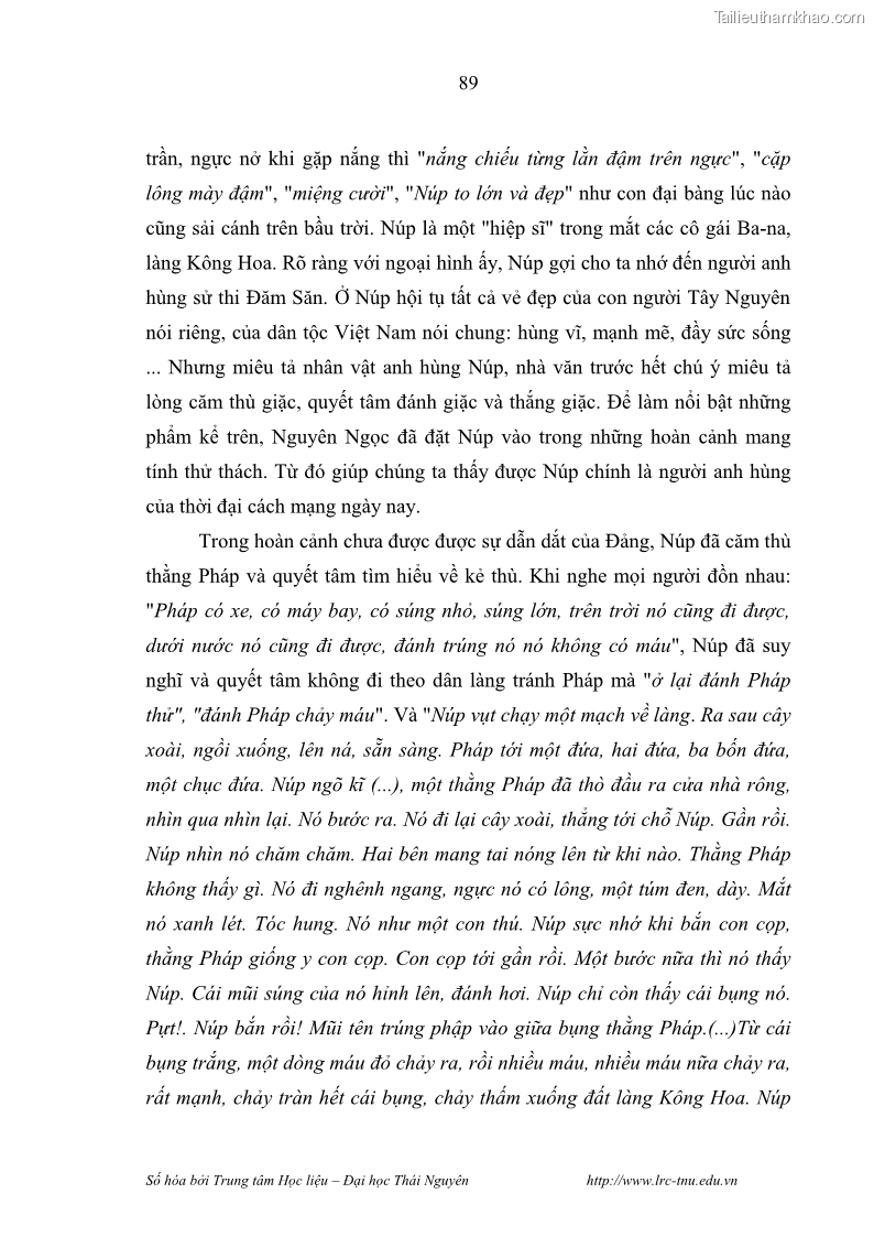 Luận văn thạc sĩ khoa học ngữ văn Hành trình sáng tác của Nguyên Ngọc từ Đất nước đứng lên đến Đất Quảng - 8 Trang 94