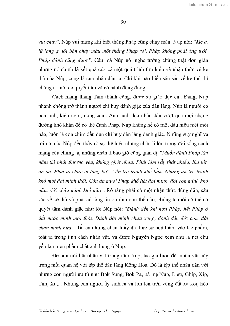 Luận văn thạc sĩ khoa học ngữ văn Hành trình sáng tác của Nguyên Ngọc từ Đất nước đứng lên đến Đất Quảng - 8 Trang 95