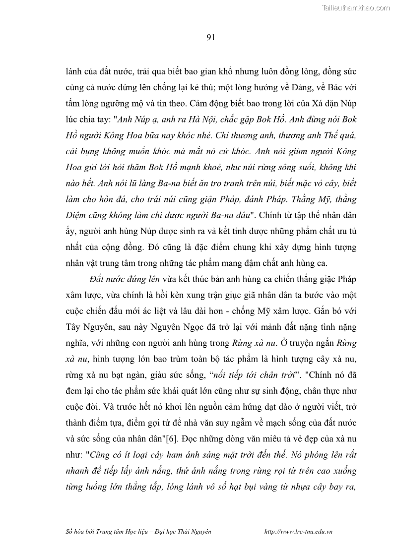 Luận văn thạc sĩ khoa học ngữ văn Hành trình sáng tác của Nguyên Ngọc từ Đất nước đứng lên đến Đất Quảng - 8 Trang 96
